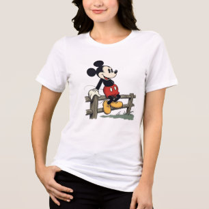 Mickey's Peaceful Fence-Sit Tri-Blend Shirt