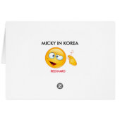 MICKY IN KOREA CARDS (Back Horizontal)