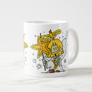 Micol - der fröhliche Sternenengel Lendenkissen Giant Coffee Mug
