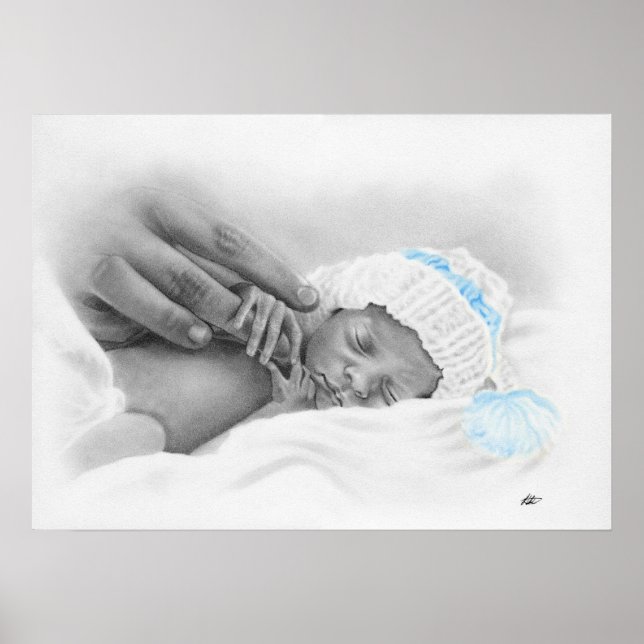 Micro baby sleeping Poster (Front)