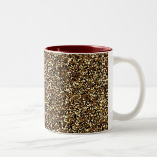 Micro Brown Camo Pattern Mug