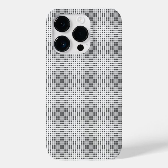 Micro Checkered White iPhone Protector Case-Mate iPhone Case (Back)