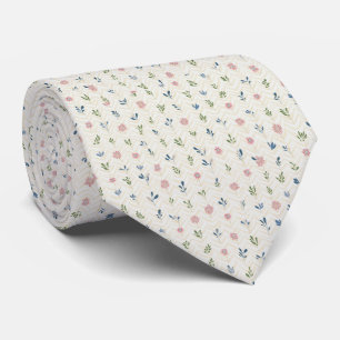 Micro Gradient Floral Pattern Neck Tie