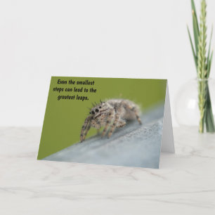 Micro Marvel - The Jumping Spider Letterpress Thank You Card