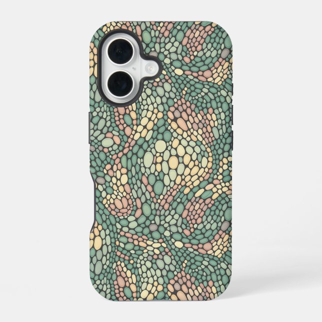 Micro Organic Cells Pattern iPhone Case (Back)