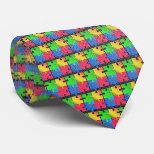 Micro Puzzle – Digital Mosaic Neck Tie