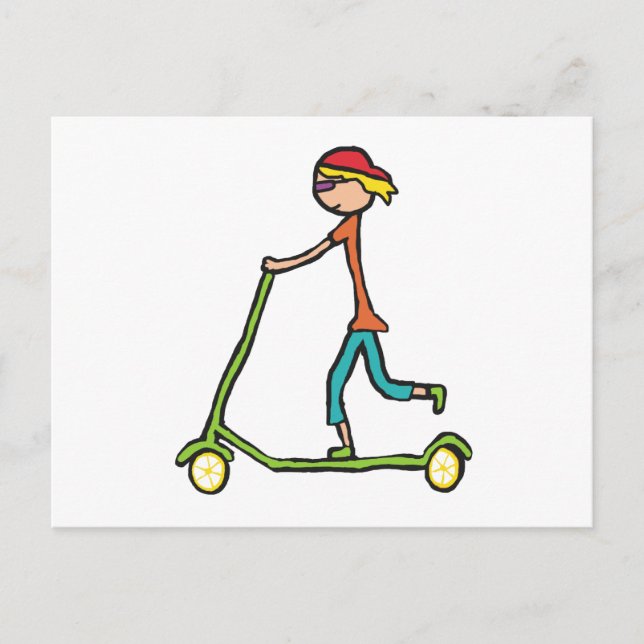 Micro Scooter Postcard (Front)