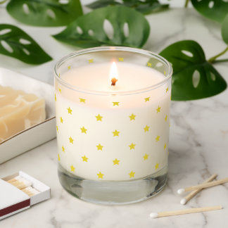 Micro Stars Golden Yellow - White Scented Candle