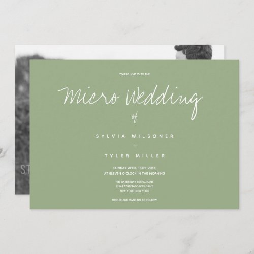 Micro Wedding Photo Sage Horizontal Wedding 