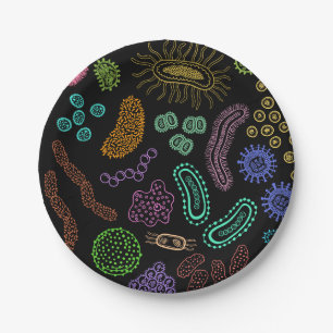 Microbes Paper Plates