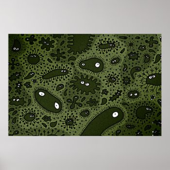Microbes Poster by vladstudio at Zazzle