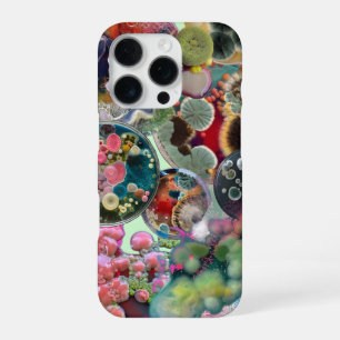 Microbial Kaleidoscope: A Colony in Color iPhone 16 Pro Case