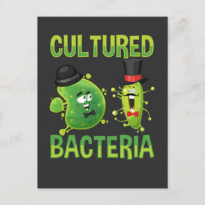Microbiological Culture Bacteria Science Pun Postcard