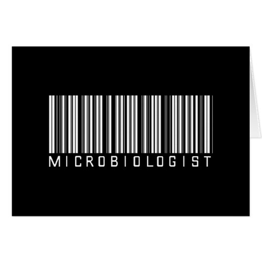 Microbiologist Bar Code Cards (Front Horizontal)