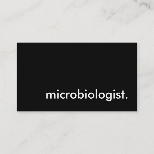 Customizable microbiologist. business card template
