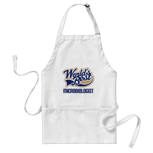 Microbiologist Gift Adult Apron (Front)
