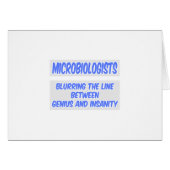 Microbiologist Joke .. Genius and Insanity (Front Horizontal)