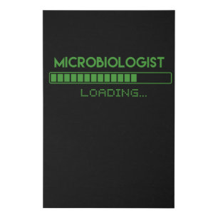 Microbiologist Loading Faux Canvas Print