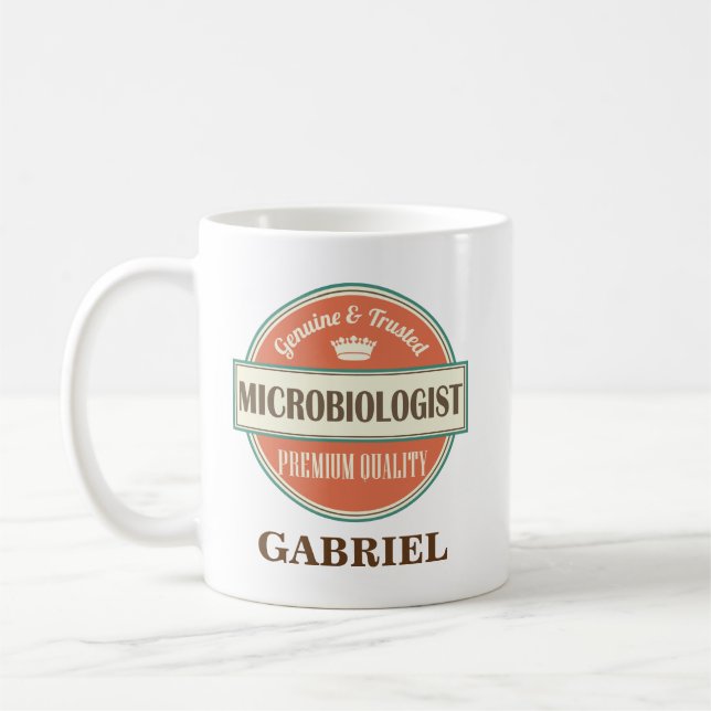 Microbiologist Personalized Office Mug Gift (Left)