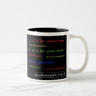 Microbiologist's A to Z mug - black