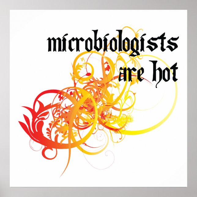Microbiologists Are Hot Poster (Front)