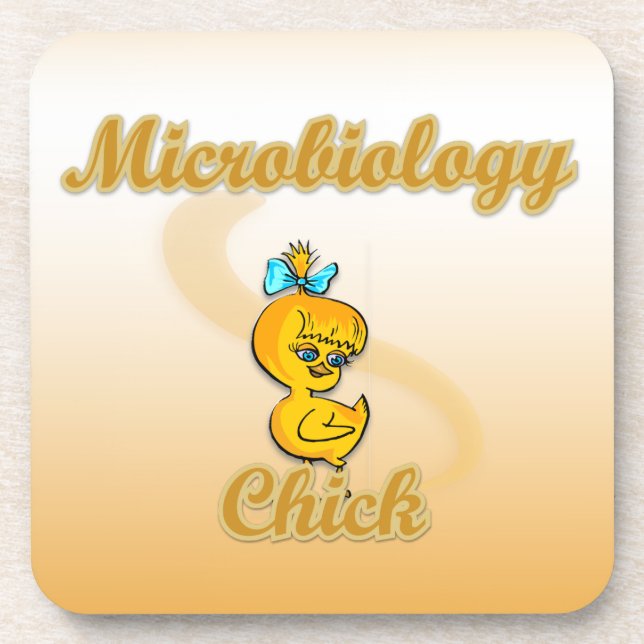 Microbiology Chick Drink Coaster (Front)