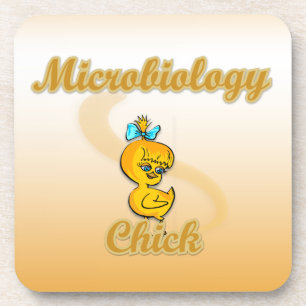 Microbiology Chick Drink Coaster
