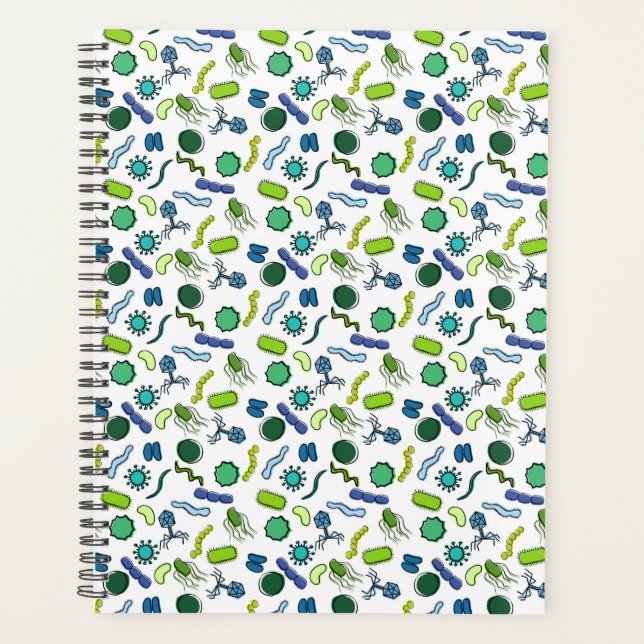 Microbiology - Color on White Planner (Front)