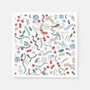 Microbiology Pattern Napkins