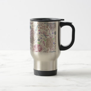 Microbiology Pattern Travel Mug