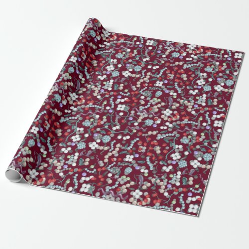 Microbiology Pattern Wrapping Paper