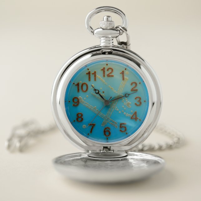Microbiology Pocket Watch for Biology Lovers (Inside)