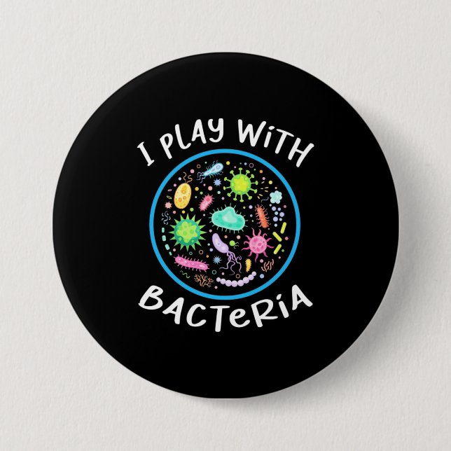 Microbiology Science Teacher Button (Front)