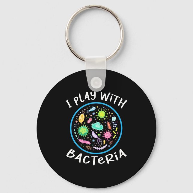 Microbiology Science Teacher Keychain (Front)