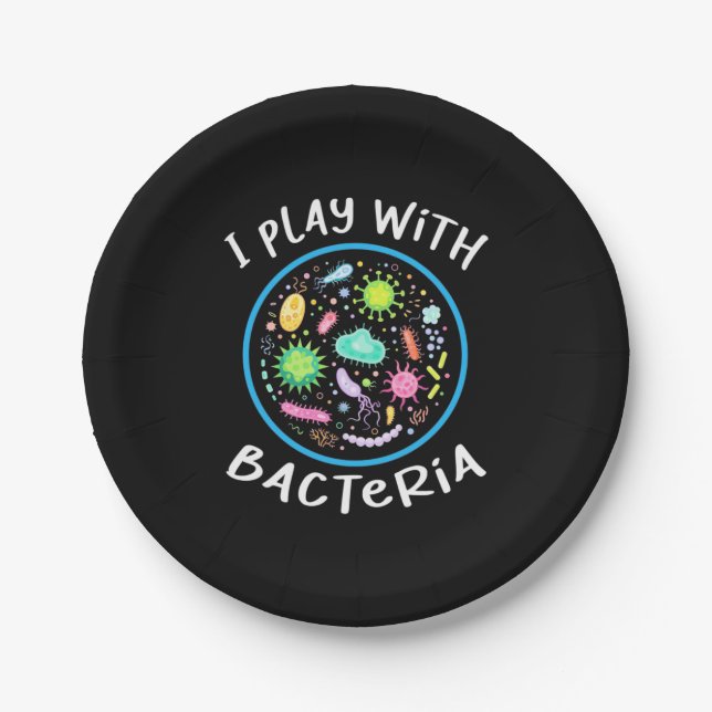 Microbiology Science Teacher Paper Plates (Front)