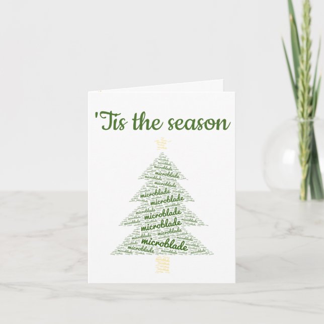 Microblade/brow artist  Holiday Card (Front)