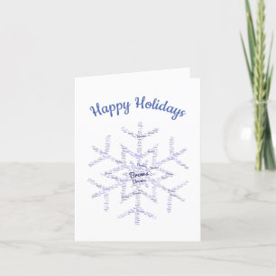 Microblade/brow artist Holiday Card