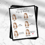 Microblading Aftercare Instruction Classy Framed Flyer<br><div class="desc">Microblading Aftercare Instruction Elegant Framed Flyers.</div>