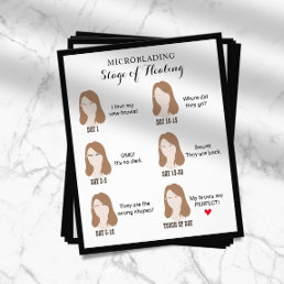 Microblading Aftercare Instruction Classy Framed Flyer