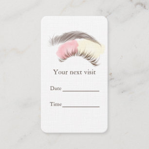 Microblading Brows Salon Appointment card