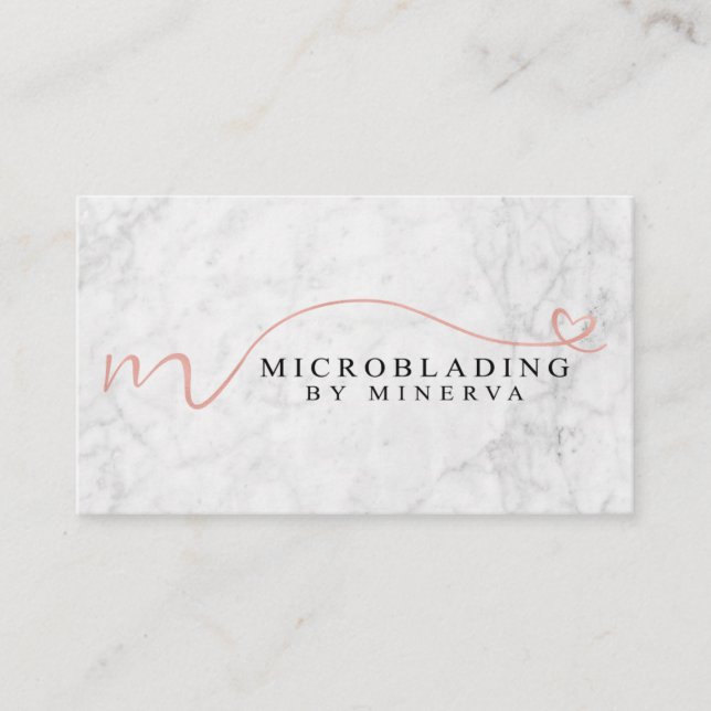 Microblading by Minerva Business Card (Front)