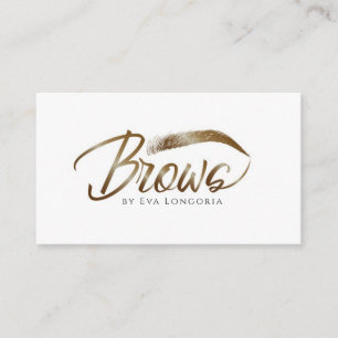 Microblading, Eyebrow Threading and Waxing Service Business Card