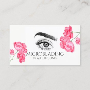 Microblading  Eyebrows & Lashes Business Card by olicheldesign at Zazzle