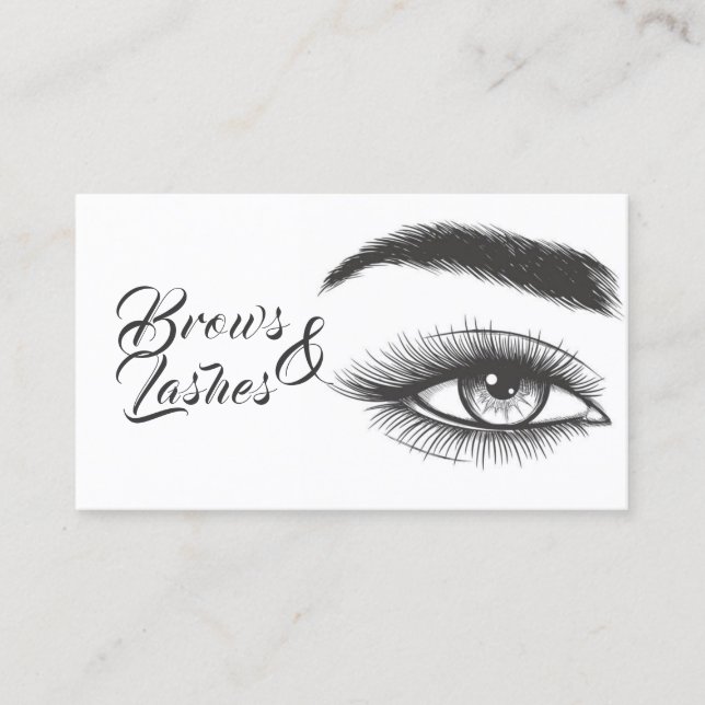 Microblading , Eyebrows, Lashes,  Permanent Makeup Business Card (Front)