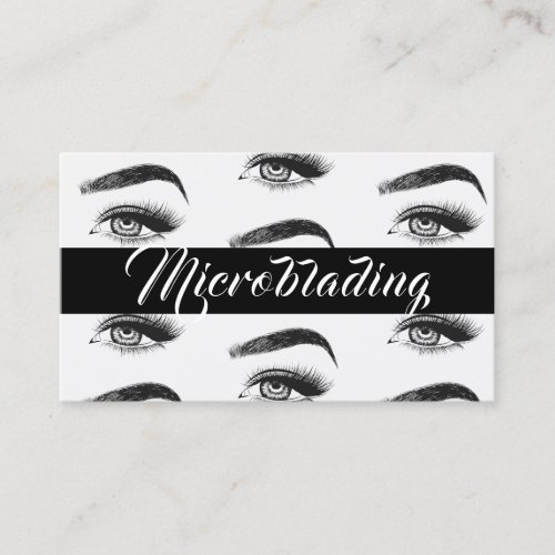 Microblading  Eyebrows Tattoo Permanent Makeup Business Card