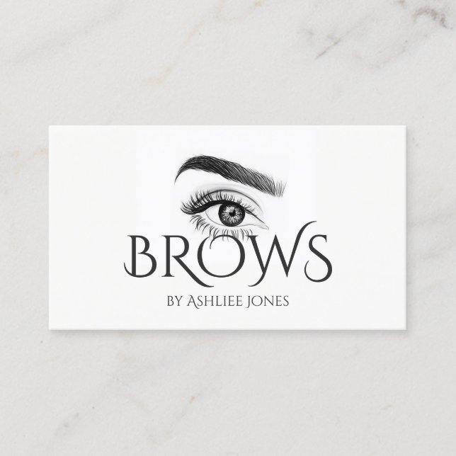 Microblading , Eyebrows, Tattoo, Permanent Makeup Business Card (Front)