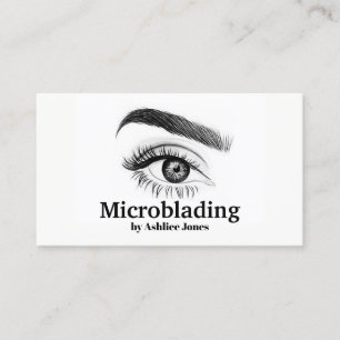 Microblading , Eyebrows, Tattoo, Permanent Makeup Business Card