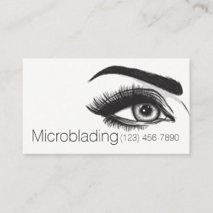 Microblading , Eyebrows, Tattoo, Permanent Makeup Business Card