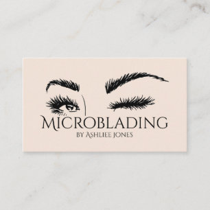 Microblading , Eyebrows, Tattoo, Permanent Makeup Business Card