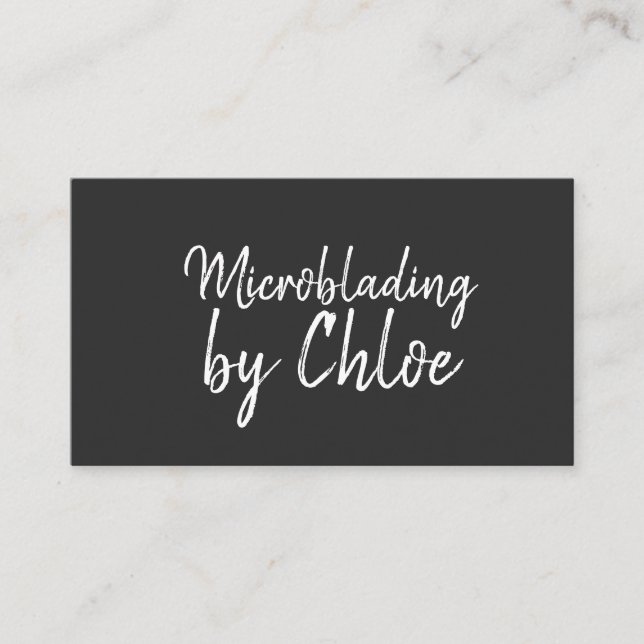 Microblading , Eyebrows, Tattoo, Permanent Makeup Business Card (Front)